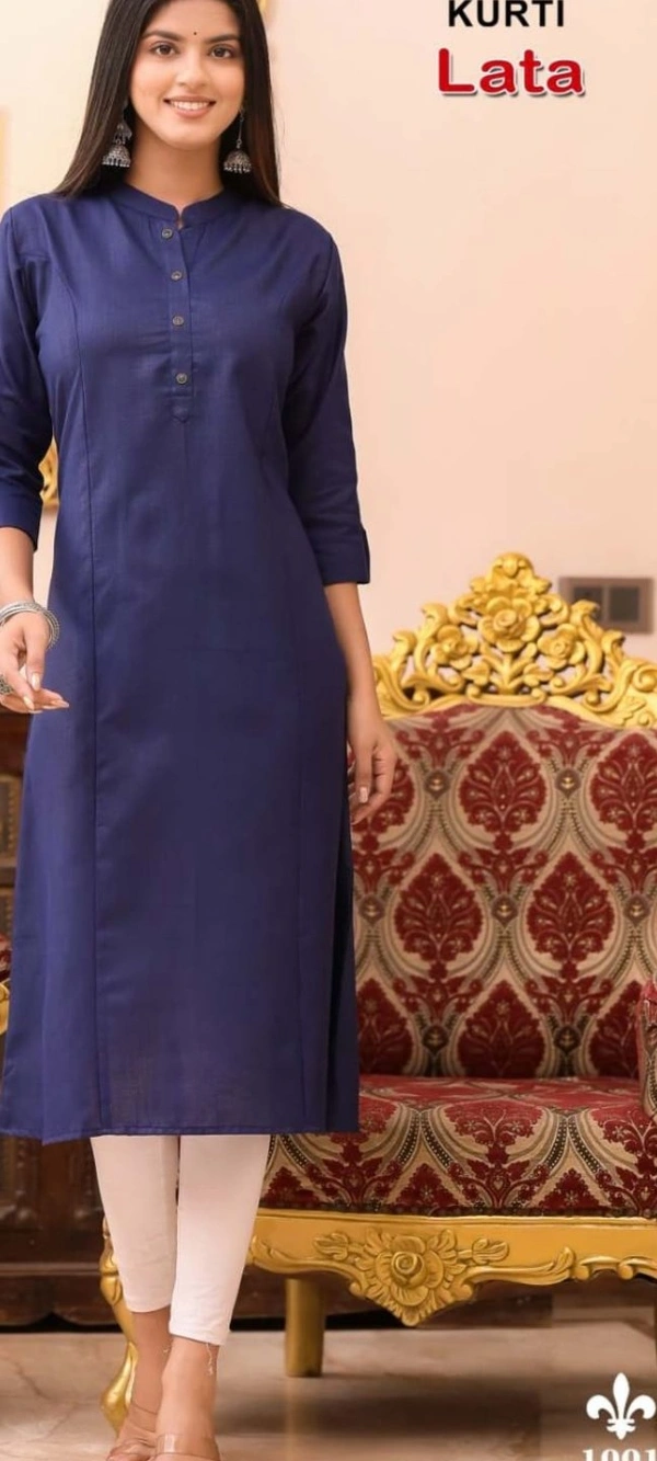 Minu Lata Long  Kurti  1001 - as image, M