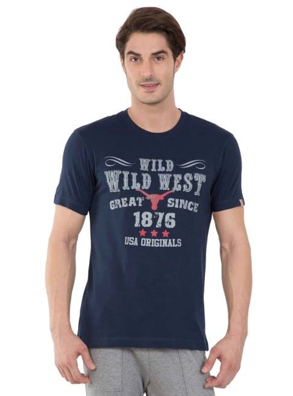  JOCKEY  JOCKEY PRINTED T SHIRT 5E1 - Navy, M