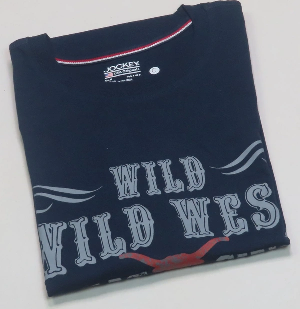  JOCKEY  JOCKEY PRINTED T SHIRT 5E1 - Navy, M