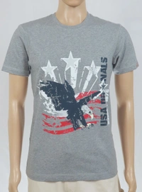  JOCKEY  JOCKEY PRINTED T SHIRT 5B1 - Grey Melange, M