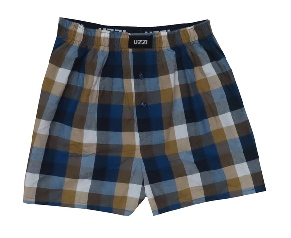 UZZI MENS WOVEN BOXER SHORTS UE1 - As image, XS