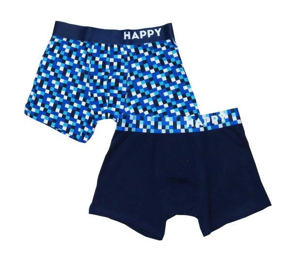 HAPPY SHORTS MENS TWIN PACK BOXERS 30A - As image, S