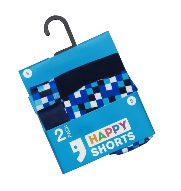 HAPPY SHORTS MENS TWIN PACK BOXERS 30A - As image, M