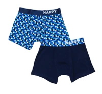 HAPPY SHORTS MENS TWIN PACK BOXERS 30A - As image, M