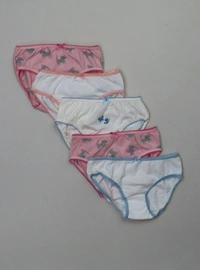 S4S GIRLS 5 PACK BRIEFS 5L3 - Mixed Colours, 5/6 Years
