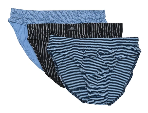 bpc and GEMO MEN BRIEFS 3 PC PACK 9A1 - Mixed Colours, L