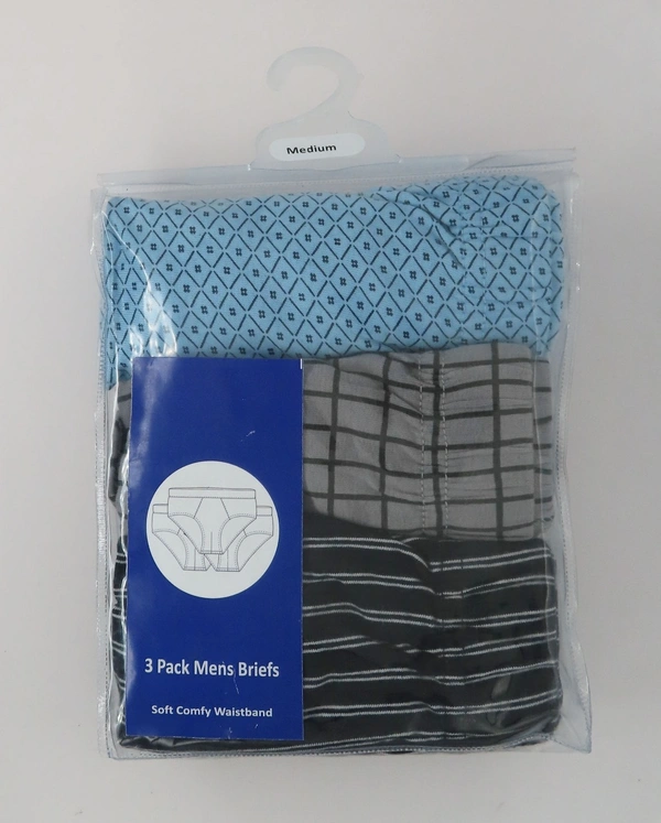 bpc and GEMO MEN BRIEFS 3 PC PACK 9A1 - Mixed Colours, XXL