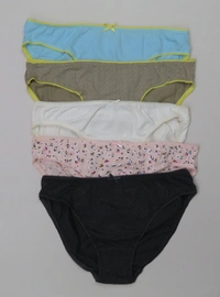 Twenty 4 and CLOSET TWENTY 4 LADIES 5 PACK BIKINI BRIEFS 5B1 - Mixed Colours, XL