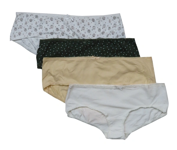 REDTAG LADIES 3 PACK STRETCH HIPSTERS 2H3 - Mixed Colours, 80 cms