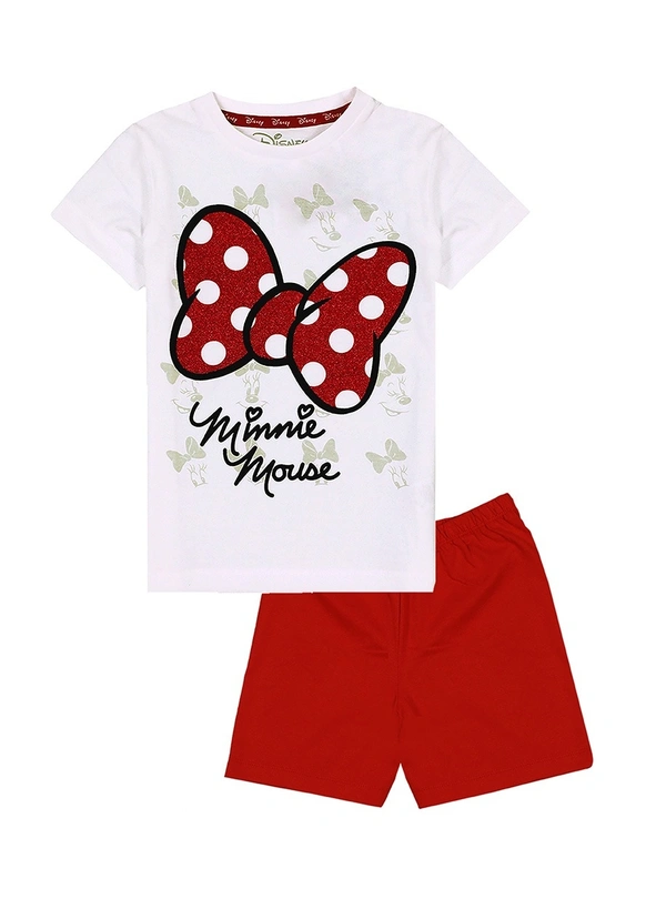 Disney  DISNEY GIRLS PRINTED SHORTY SET  7B1 - as image, 5-6y