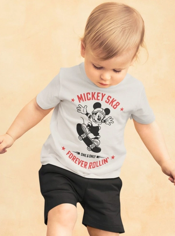 DISNEY  MICKEY BOYS SHORTY SET  2E1 - Grey Melange/ Black, 3-4y