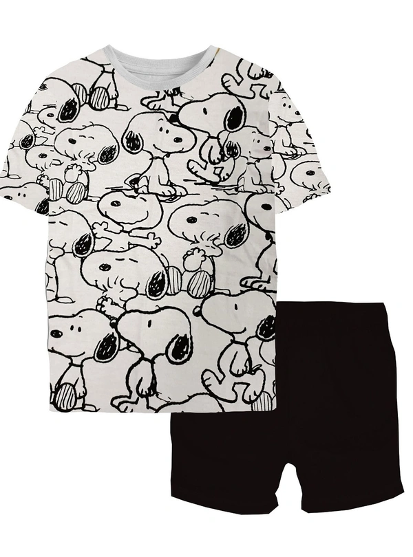 Disney Attire  DISNEY GIRLS PRINTED SHORTY SET  7D1 - as image, 2-3y