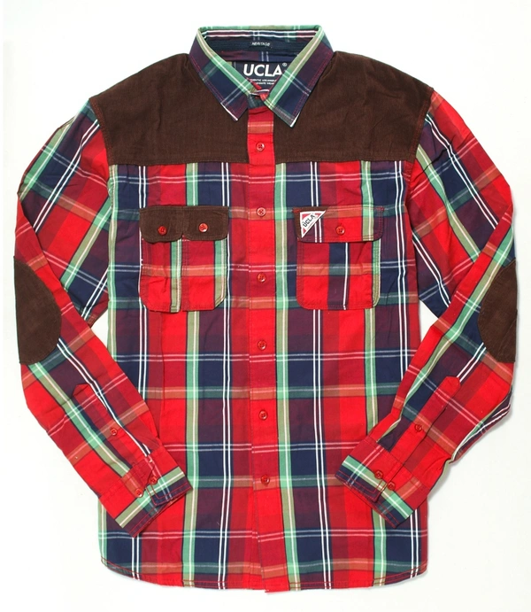 MENS CHECKED  WOVEN SHIRT  8A9