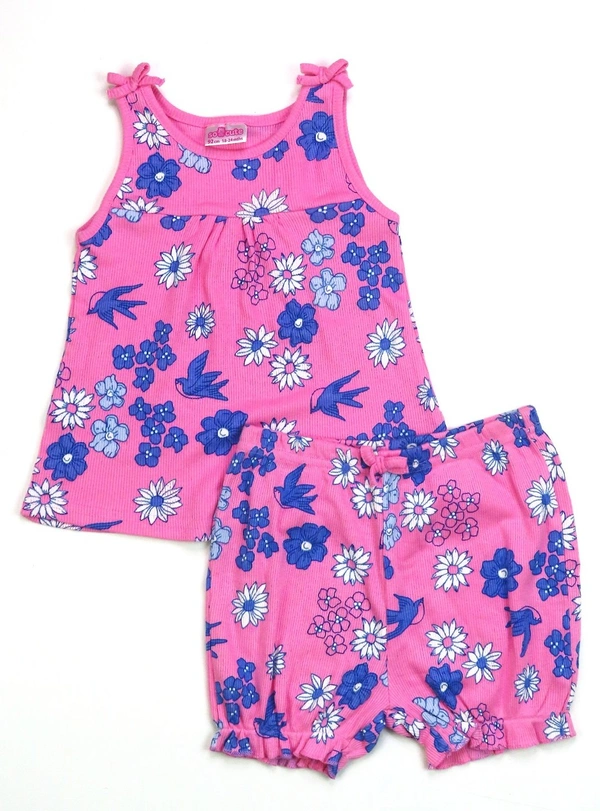 So Cute Baby Girl Printed 2 PC Set - as in  image, 18-24m
