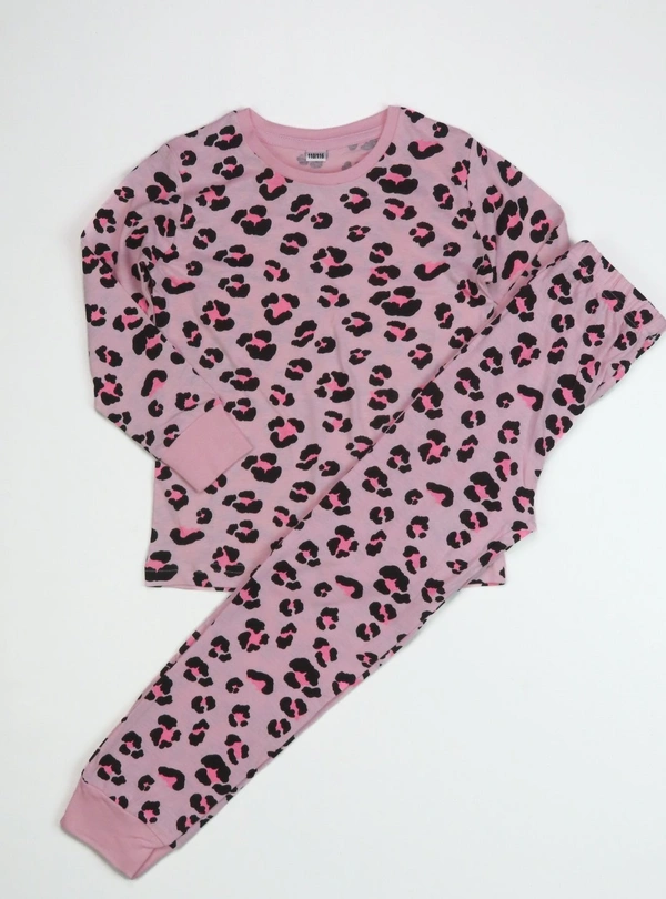 ZEEMAN GIRLS PYJAMA SET 3B1 - light pink/Animal AoP, 3-4y