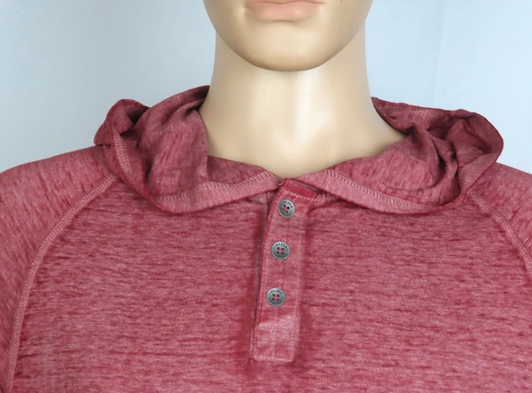 Silver Jeans  SILVER JEANS HOODED LONG SLEEVE T SHIRT OS2 - Burgundy, L
