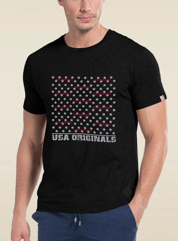 JOCKEY PRINTED T SHIRT 45F - Black, L