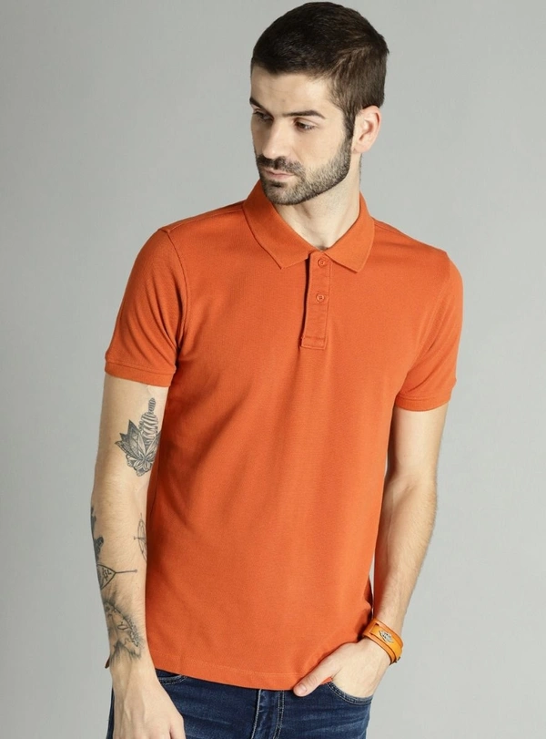 THE ROADSTER92D THE ROADSTER MENS SHORT SLEEVE POLO 92D - orang, XL