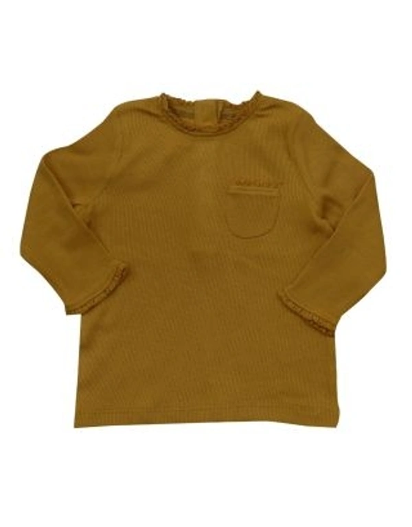 next (Lebel Slit) NEXT BABY GIRLS STRETCH TSHIRT 3D1 - mustard, 6-9M