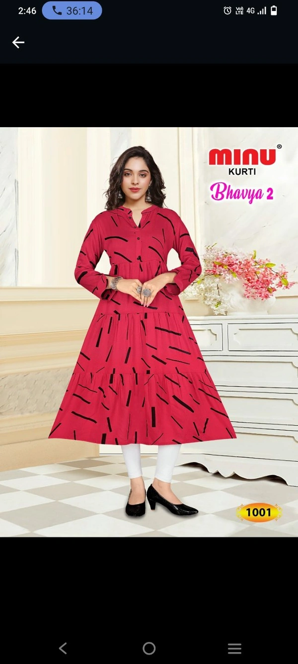 Minu BHAVYA 2 KURTI 1001 - as image, 36