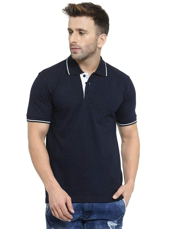 Scott  SCOTT MENS SHORT SLEEVE POLO 77B  - Navy Blue, XL