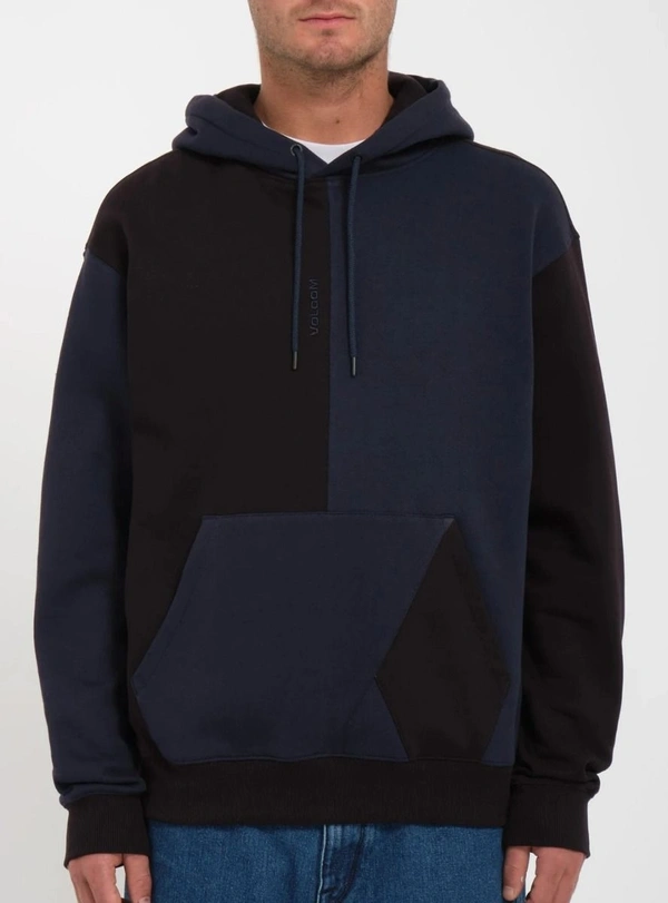 VOLCOM HOODED FLEECE SWEATSHIRT NAVY CSD