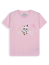 Gabby's Dallouse  Girl Printed Pyjama Set 6A7 - Pink, Good Quality, 4 Years
