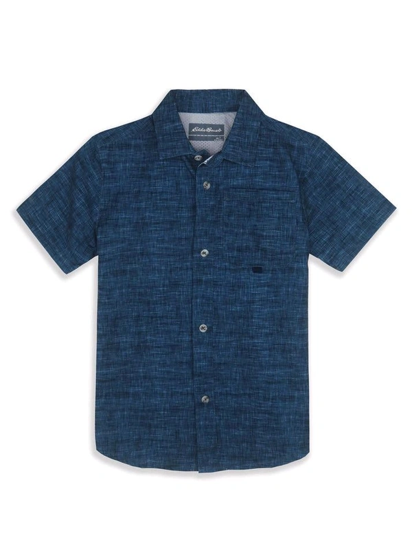 S4S Boys Navy Woven Shirt 3B6 - Ultramarine, Good Quality, Small 7/8 Years