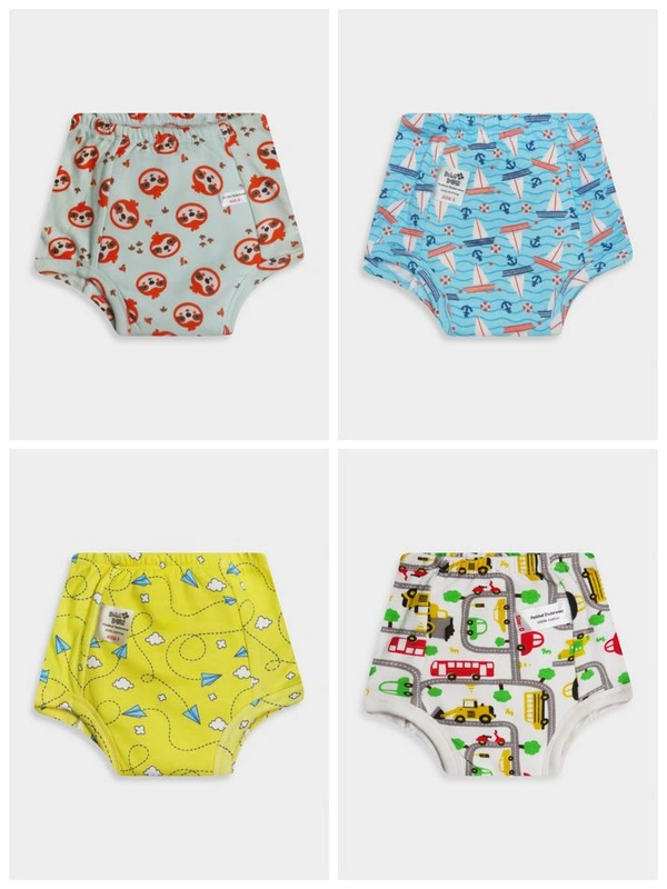 Neutral                        Kids Padded Underwear  - White, 0-1y