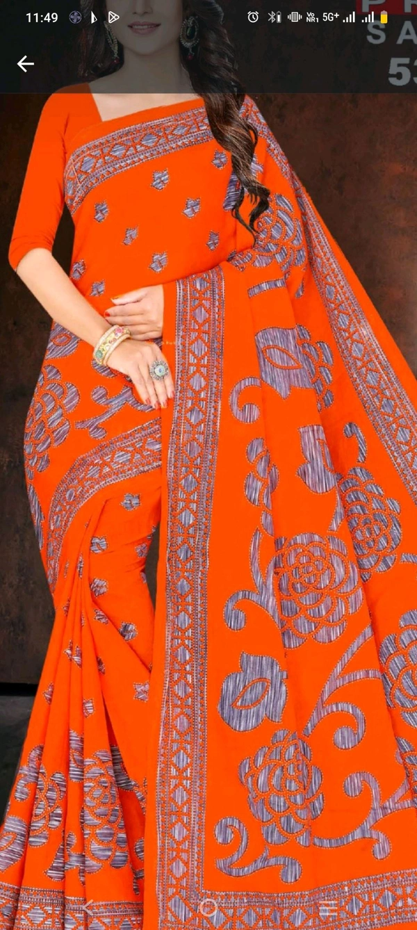 Minu MINU XL (Vol-4) SAREE124 - as image, 5.5
