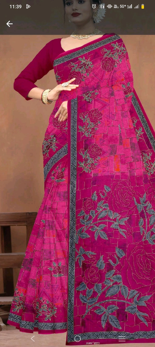 Minu MINU XL (Vol-4) SAREE124 - as image, 5.5