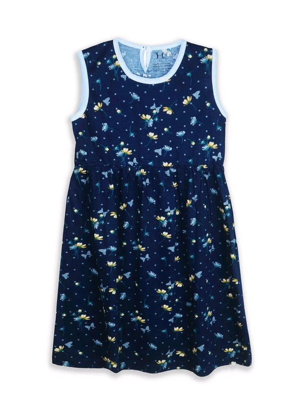 Little High Girls Navya Flaral Dress - Ultramarine, Good Quality, 13/14 Years