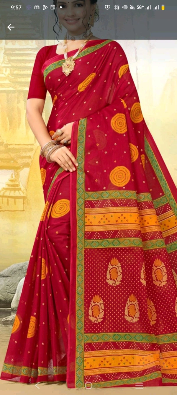 MINU  RAJANYA CHUNRI SAREE 775 - 5.5, as