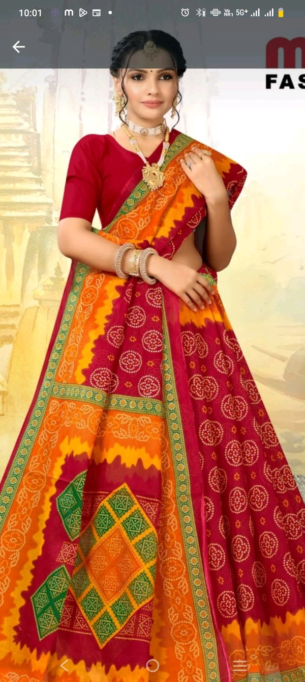 MINU  RAJANYA CHUNRI SAREE 094 - as image, 5.5