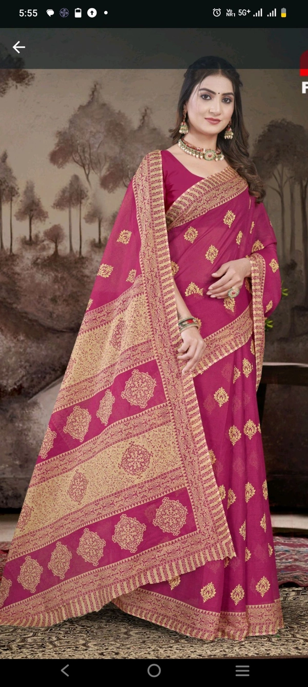 Minu Manchali Kimora Deep Saree 218 - as image, 5.5