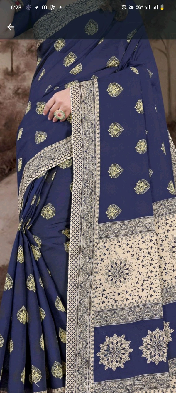 Minu Manchali Kimora Deep Saree 880 - as image, 5.5