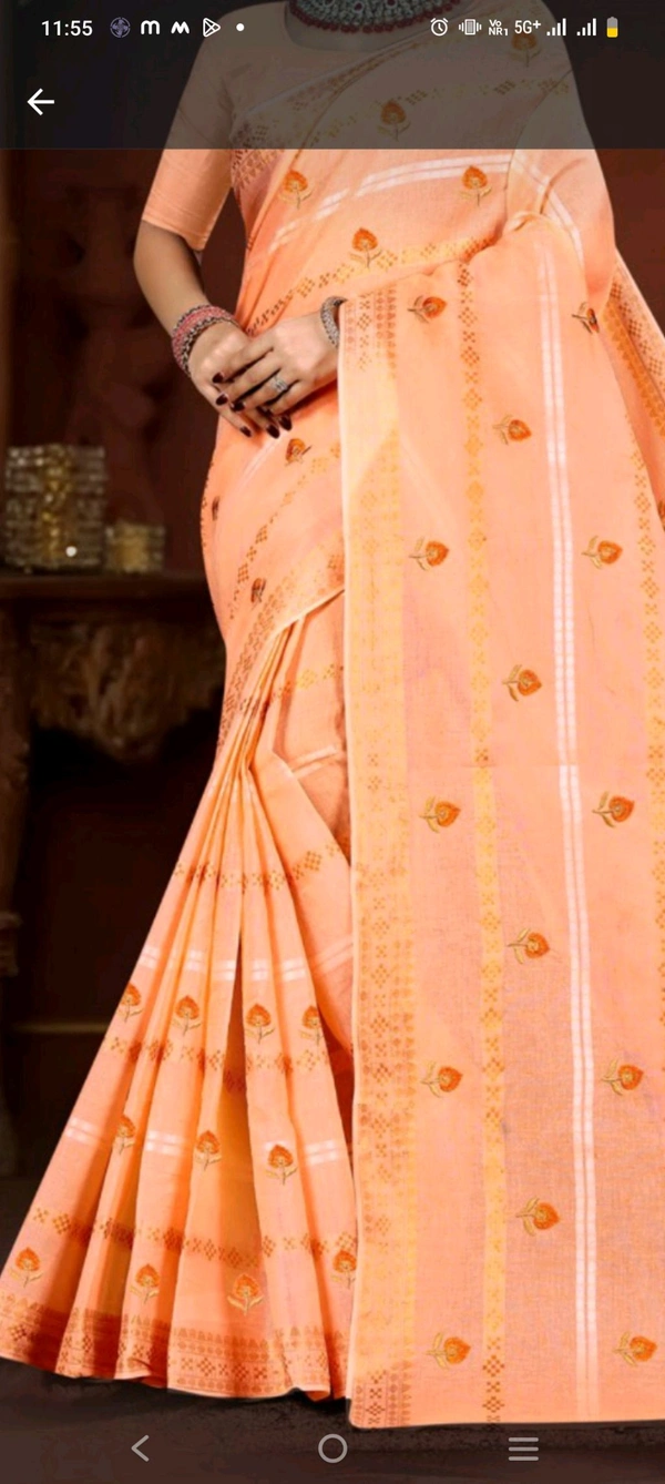 Minu Norita Embroidery Saree 376 - as image, 5.5