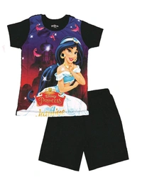 Disney  Girls Printed Shortyset - White, 2Y, Good 👍🏻