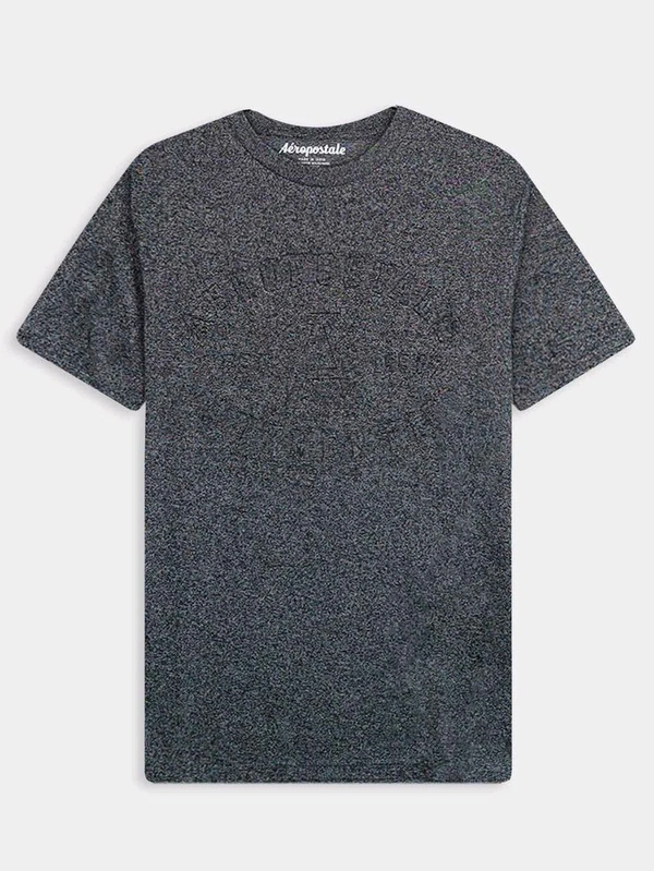 Aeropostale  Mens Embossed Charcoal T-shirt 52M - Gray, S, Good