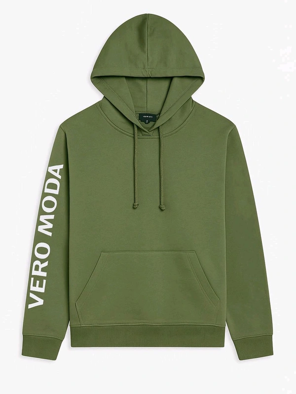 VERA MODA Ladies Fleece Pullover Coral Sweatshirt 1B3 - peach/ Yellow/Green, XS