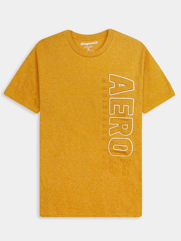 Aeropostale Mens Embossed T-shirt  7H2 - Yellow, XL