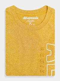 Aeropostale Mens Embossed T-shirt  7H2 - Yellow, XL