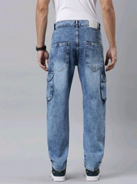 CINOCCI  MENS DENIM  Navy cargo Jeans 4B1 - Dove Gray, 36