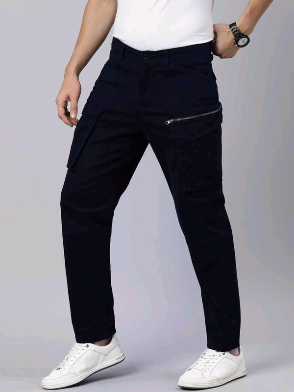 CINOCCI  MENS DENIM  Navy cargo Jeans 2E1 - Mine Shaft, 38