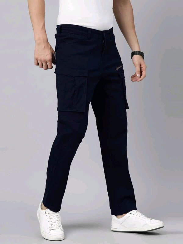 CINOCCI  MENS DENIM  Navy cargo Jeans 2E1 - Mine Shaft, 38