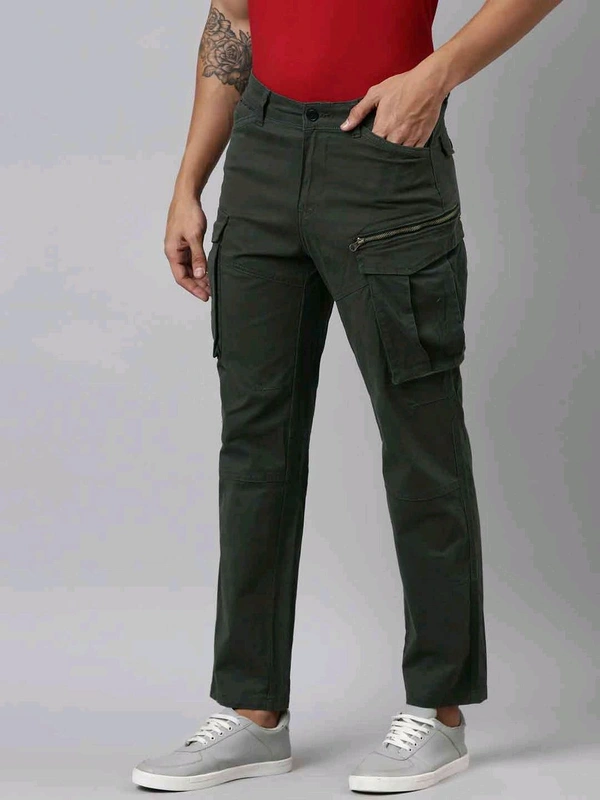CINOCCI  MENS Woven Olive Pant 2D1 - 34, Cyprus