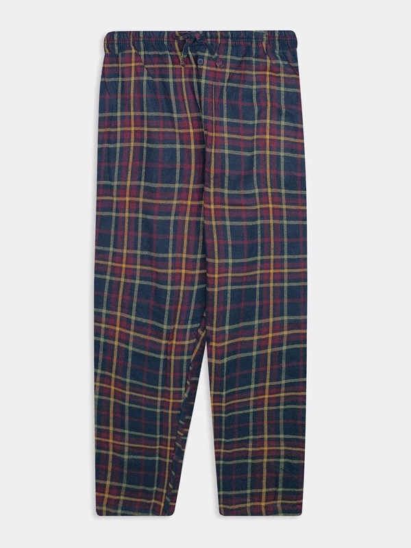 CROWN & LVY Men's Woven Flannel Pant 9Q1 - Sherpa Blue, M