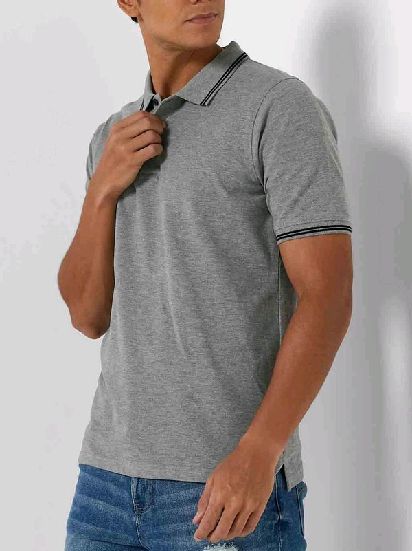 Mens Polo Tshirt Grey 5C1
