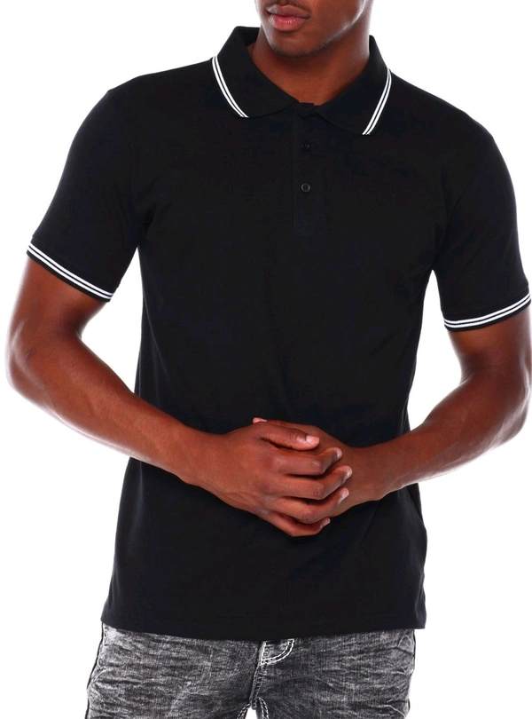 Mens Polo Tshirt Black 5A1