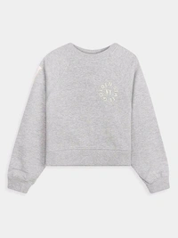 KIABl Girls Red Pullover Fleece Sweatshirt 3A1 - Gray, 5ya, 0.200